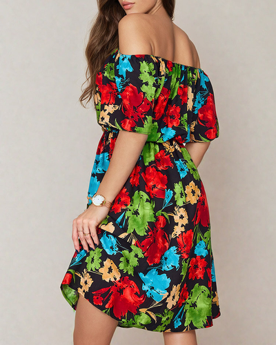 Royalfashion Patterned women's mini dress a'la hiszpanka