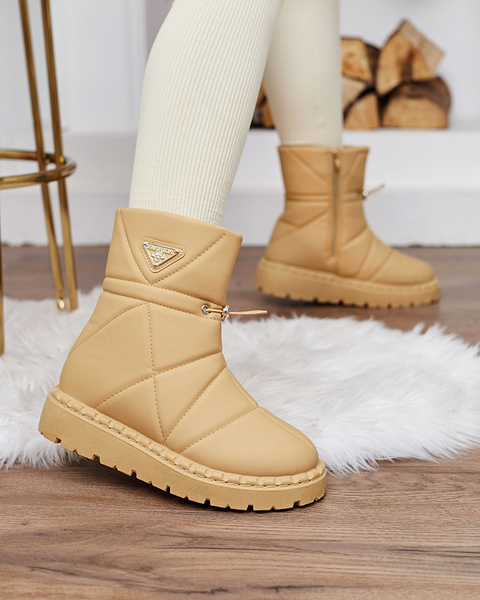Royalfashion Camel naiste saapad a'la lumesaapad Oterika
