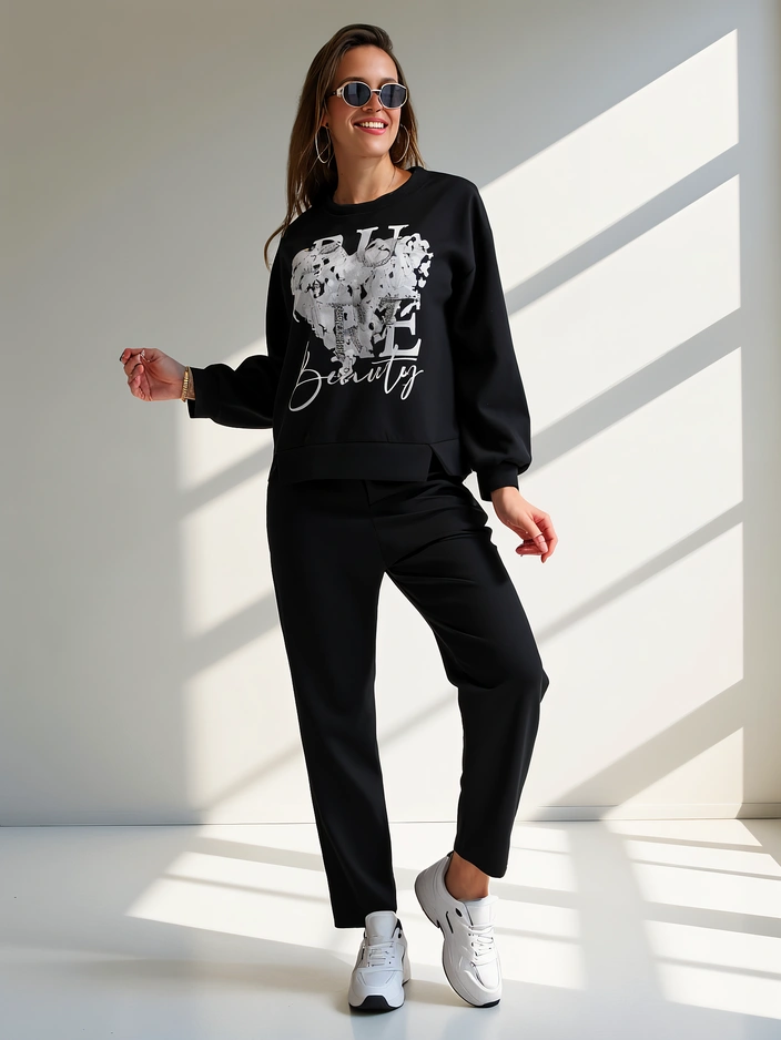 Royalfashion Naiste viskooskomplekt printidega