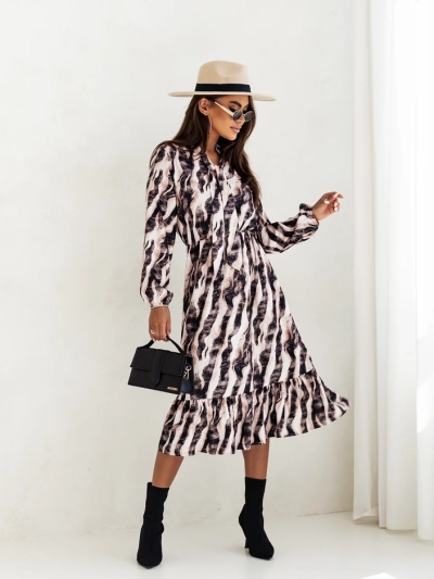 Royalfashion Women's midi dress with print