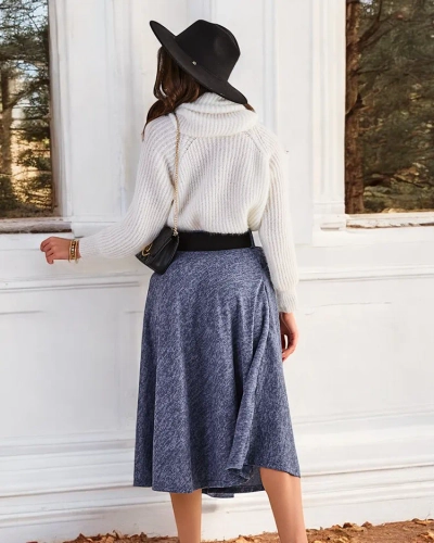 Royalfashion Kvinners midi-skjørt