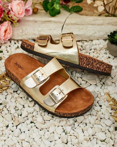 Royalfashion Women's Rill flat sole flip-flops