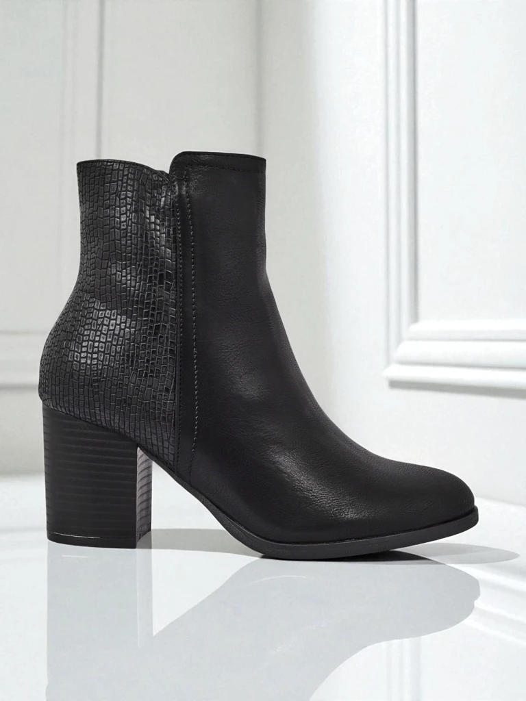Royalfashion Women's ankle boots on a post Abinom