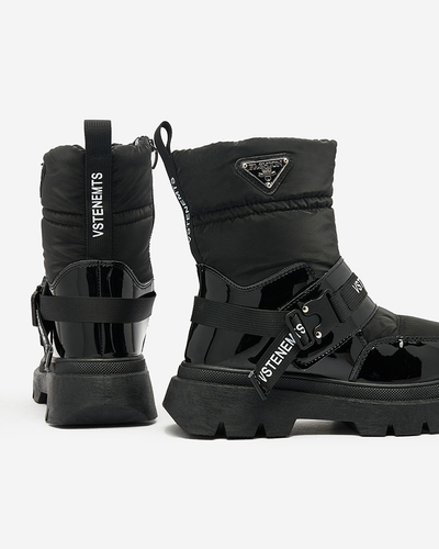 Royalfashion Naiste mustad lumesaapad Fiellar