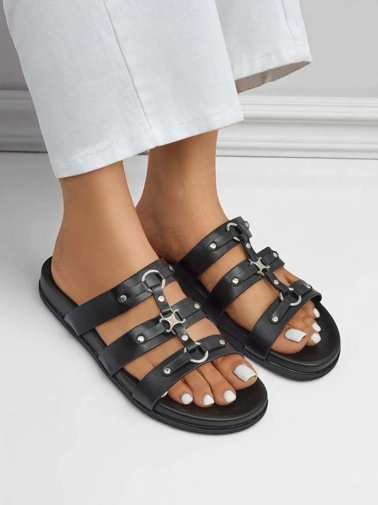 Royalfashion Women's Roma Roman Style Flip-Flops