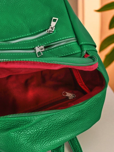 AURELIA Verde women's backpack eco-leather A4 Królewska Moda