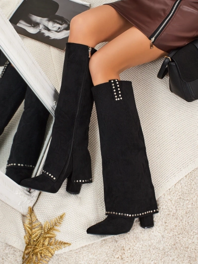 Женские сапоги Bryves из эко-замши с голенищем