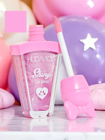 Lip gloss with glitter color Pink