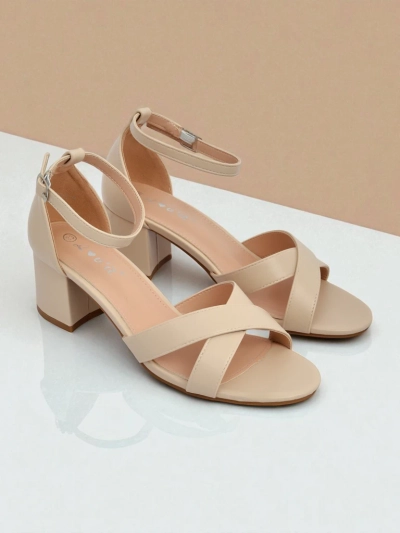 Royalfashion Naiste madala plokkkontsaga sandaalid Eleganza Strap