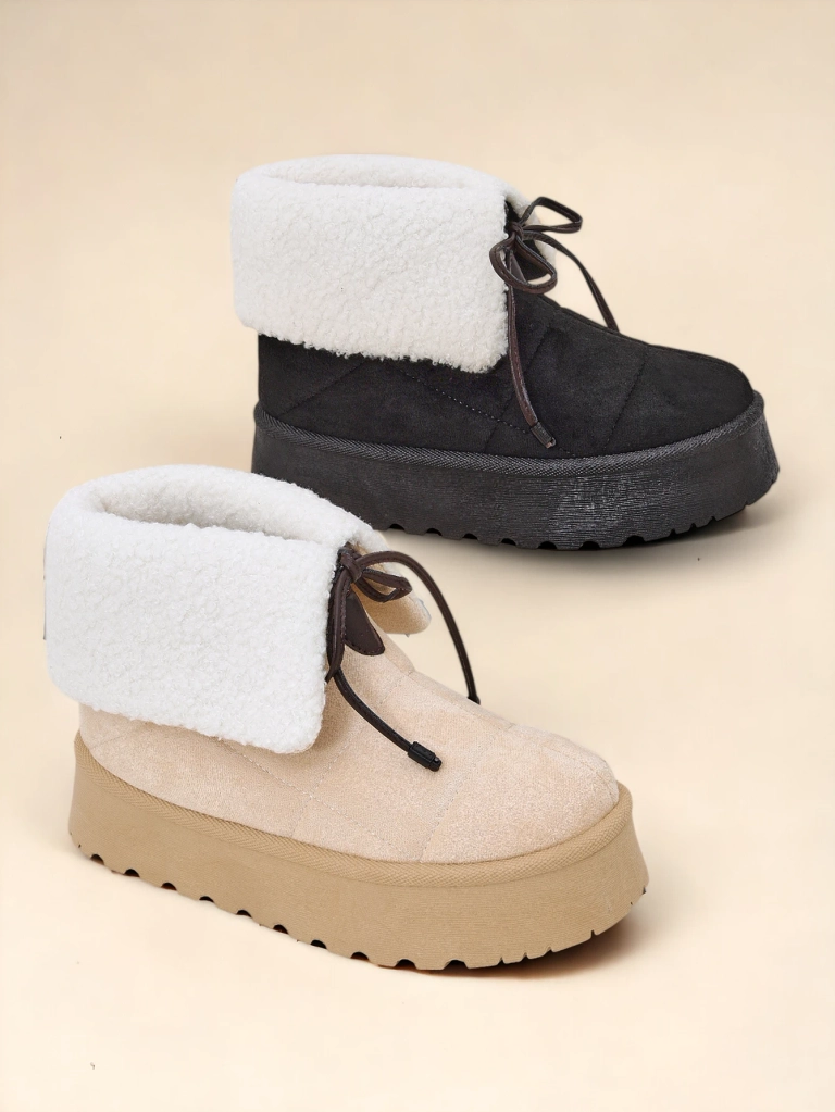 Женские снежные ботинки Royalfashion с шнуровкой Wdeno