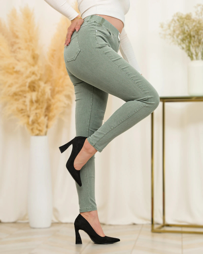 Royalfashion Green women's teggings a'la jeans