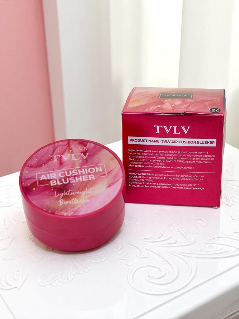 Blush with sponge, color Orchid