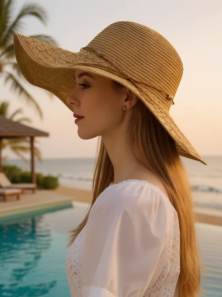 Royalfashion Naiste õlgkübar Aveline