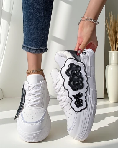 Royalfashion Naiste Sneakers Dekoratiivse Ülaosaga Nendales