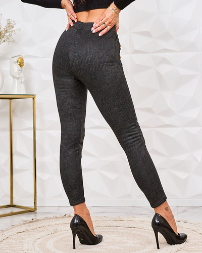 Royalfashion Naiste isoleeritud ruudulised teggings püksid