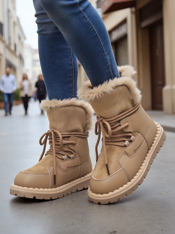 Женские зимние ботинки на шнурках Royalfashion Viovi