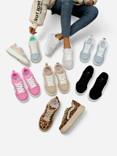 Royalfashion Women's sports sneakers on a platform Ensis