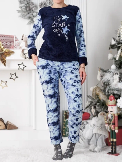 Royalfashion Women's Pajamas a'la Fleece Life Star Enjoy