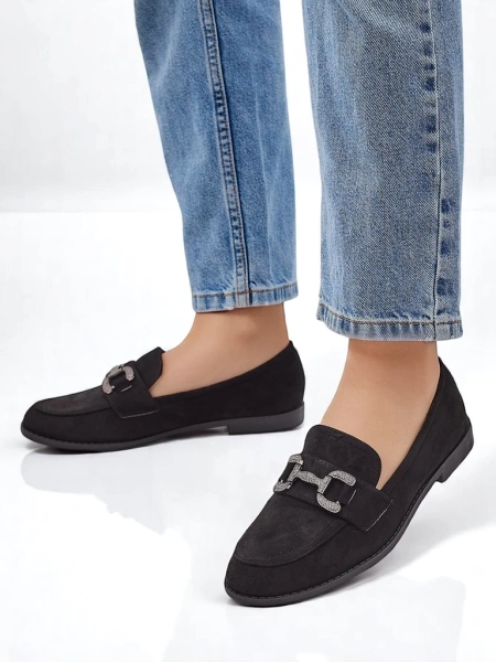 Royalfashion Elegant naiste loafers, mida kaunistavad zirkoonid Zante