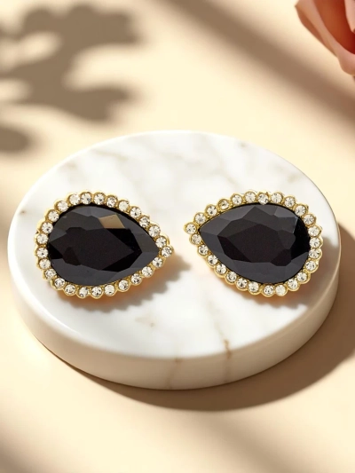 Royalfashion Женские клипсы с кристаллами и фианитами