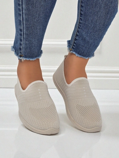 Женские Мокасины Callista Бежевые Из Дышащей Ткани Весна Лето