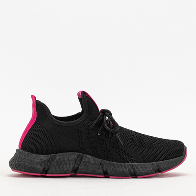 Black and fuchsia women's sports shoes Bommgi - Footwear