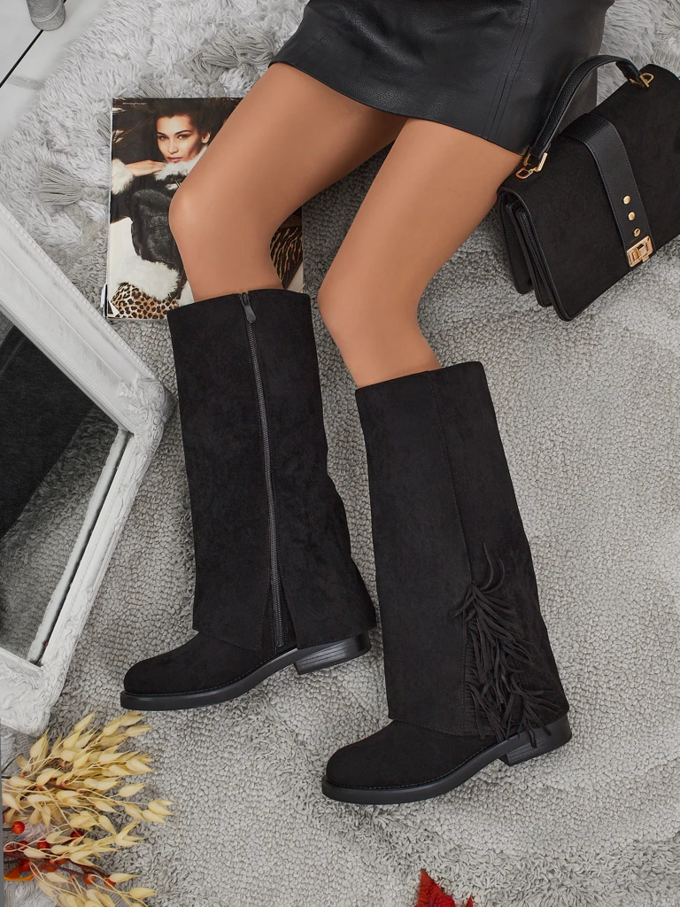 Naiste öko-seemisnahast saapad pealisega Ismara