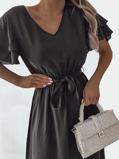 Royalfashion Women's simple midi dress