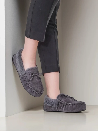 Royalfashion Женские мокасины с мехом Ahtikes