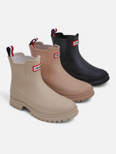 Royalfashion Женские резиновые сапоги до щ ankle Lamen