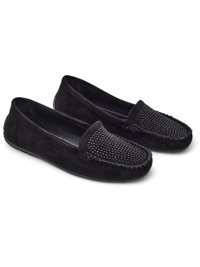 Royalfashion Women's moccasins with rhinestones Ezuess