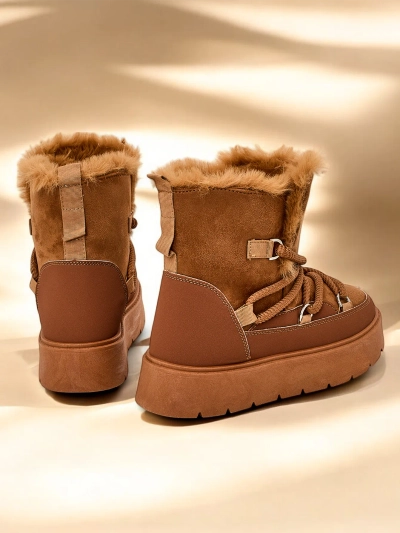 Royalfashion Women's lace-up snow boots Liloz