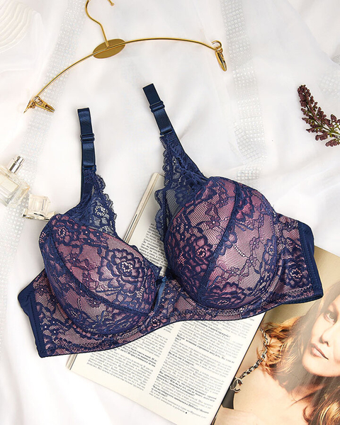 Royalfashion Women's bra decorated with lace