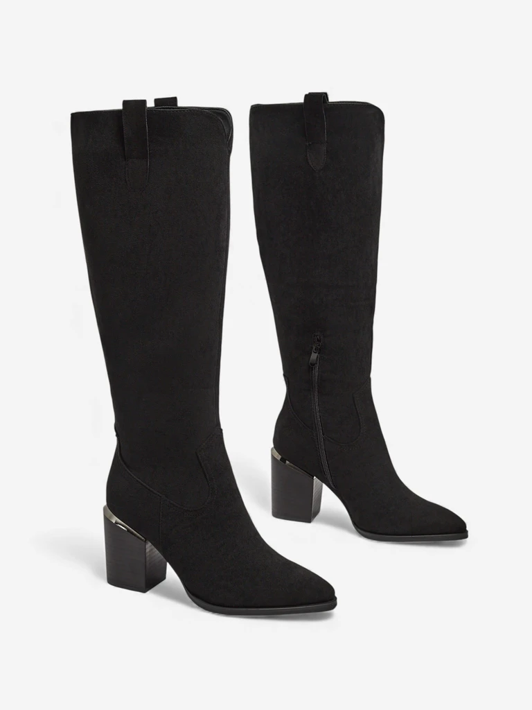 Women's Eco-Suede Stiletto Heel Boots Ferrevi