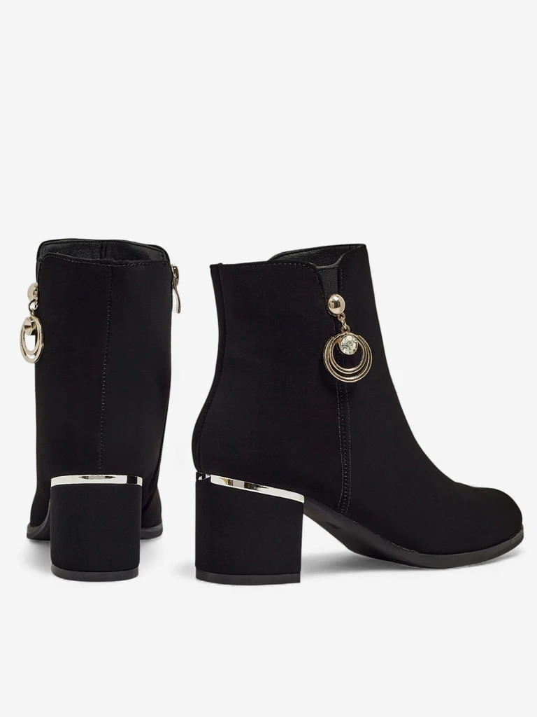 Women's Eco-Leather Heeled Ankle Boots Norevaya