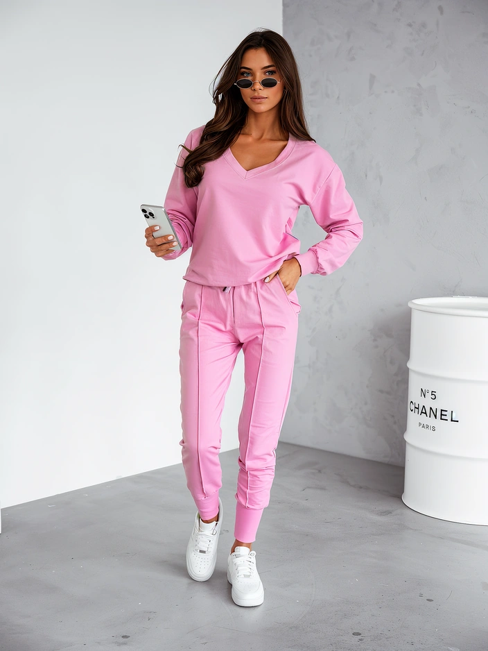 Royalfashion Женский хлопковый повседневный комплект
