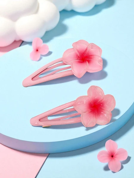 Florisia hair clips with flower