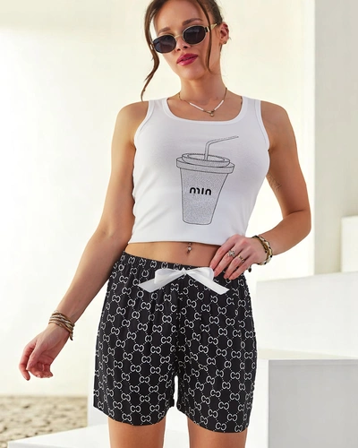 Royalfashion Puuvillased naiste lühikesed püksid karudega