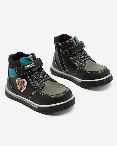 Черные ботинки для мальчиков Wiasio- Footwear