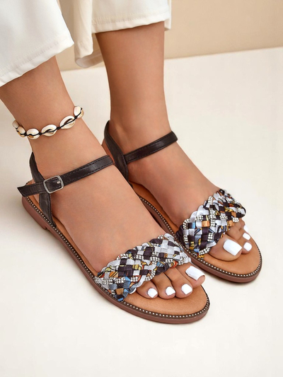 Royalfashion Women's Flat Sandals ColorStrap