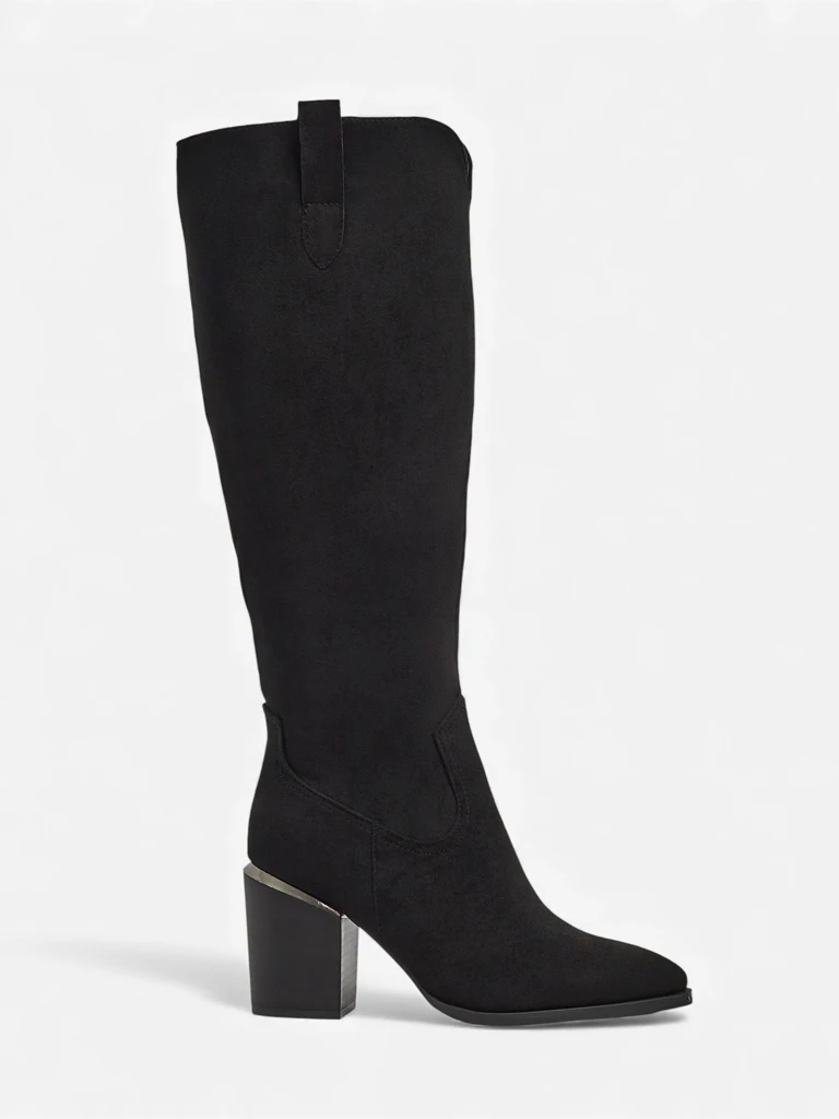 Women's Eco-Suede Stiletto Heel Boots Ferrevi