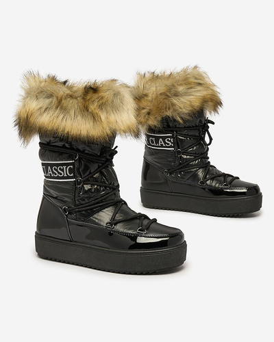 Royalfashion Mustad liibuvad a'la lumesaapad naistele Gomllo