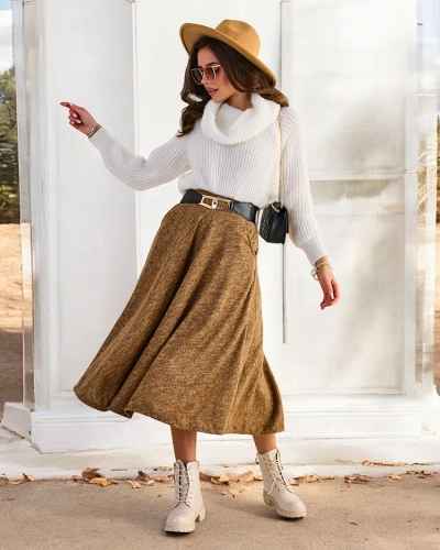 Royalfashion Women's midi skirt