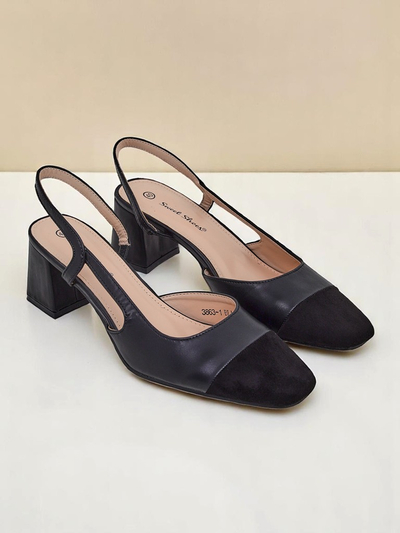 Royalfashion Женские туфли-лодочки на низком каблуке с декоративным носком Eleganzo