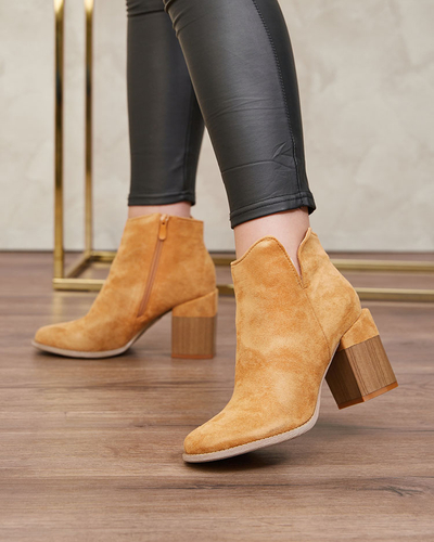 Royalfashion Camel naiste Teascir stilettasaapad