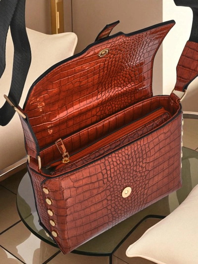 Royalfashion Patent Small Women's Faux Leather Bag Velia Crest