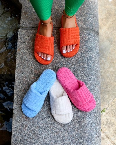 Royalfashion Beežid naiste kangast flip-flops Tylles
