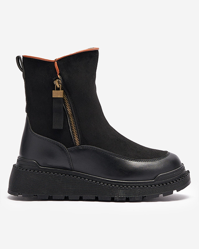Mustad naiste lamedakandilised saapad Mefina- Footwear