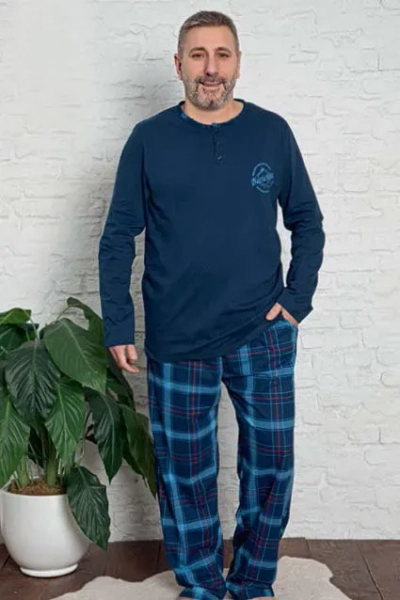 Royalfashion Puuvillane ruuduline meeste pidžaamad PLUS SIZE