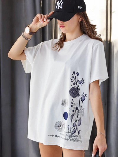 Royalfashion Женская хлопковая футболка с принтом